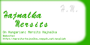 hajnalka mersits business card